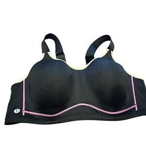 LIVI Lane Bryant Active Sculpted under‎ wire Sports Bra 44DD  black